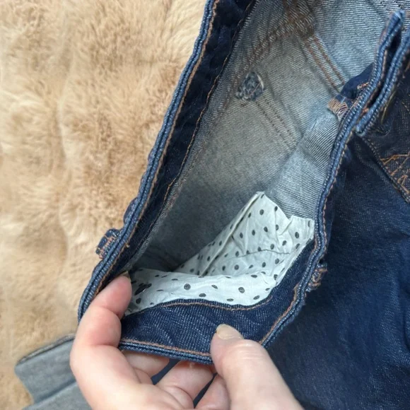 NWT Kate Spade x Target Limited Edition size 8 Dark Blue Cuffed Jeans - Picture 10 of 11